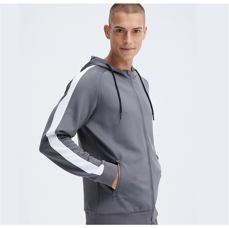 Grey Hooded Sweat Tracksuit