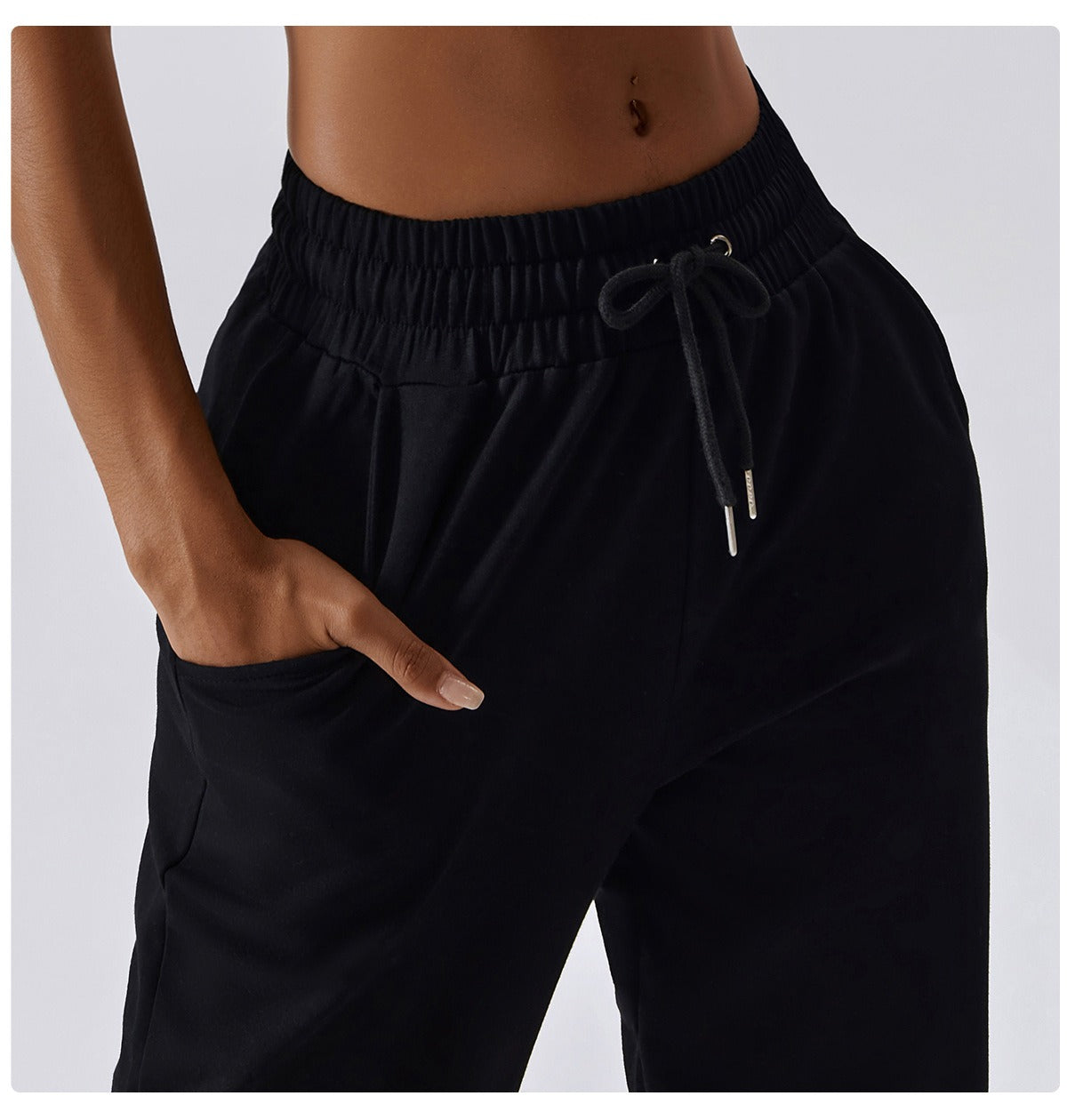 Black Loose Gym Sweatpants