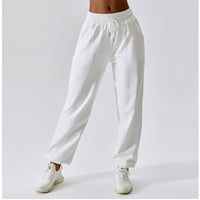 White Loose Gym Sweatpants