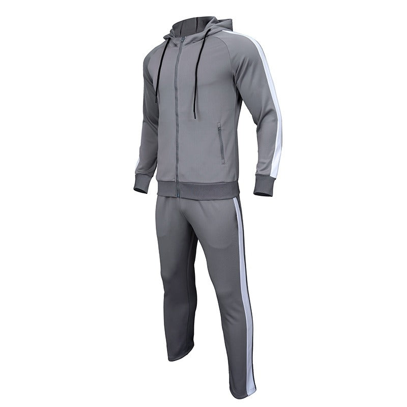 Grey Hooded Sweat Tracksuit