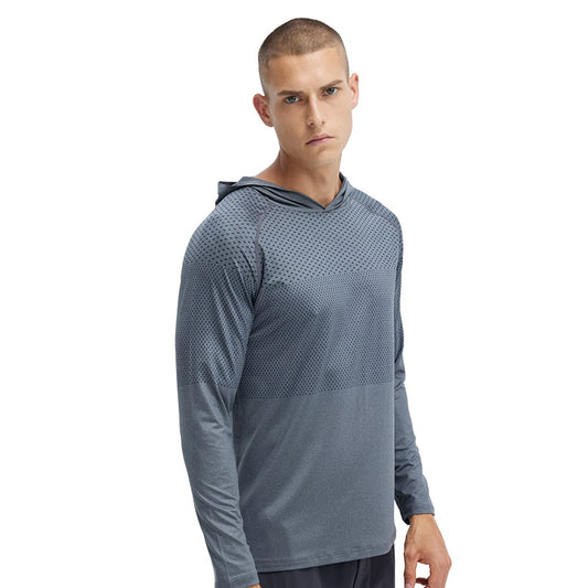 Dark Grey Full Sleeve Men Sport Fitness Top